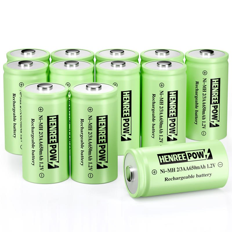 Henreepow 1.2V 600mAh aa ni-mh batris ailwefradwy